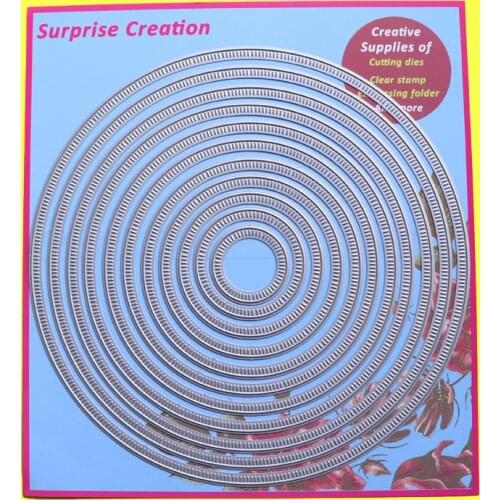 Large Cutting Dies Dashing Circle Scrapbook Cardmaking Paper Craft DIY Metal Stencil Surprise Creation