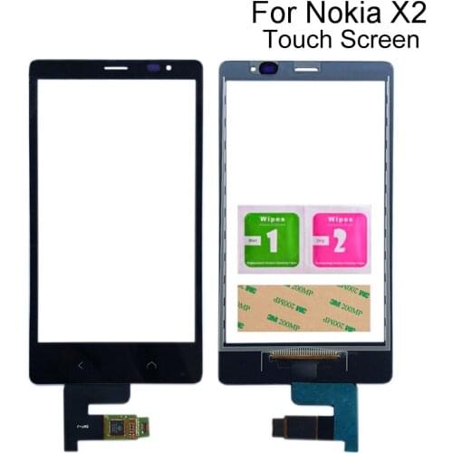 Touch Screen Digitizer For Nokia X2 Touch Panel Front Glass Mobile Phone Sensor Repair Tools 3M Glue