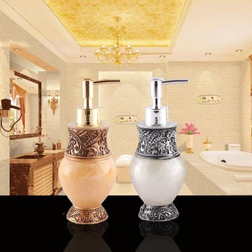 1PC Resin Liquid Soap Dispenser Travel Shampoo Bathroom Portable Soap Dispenser Bathroom Silicone Bottle Pump