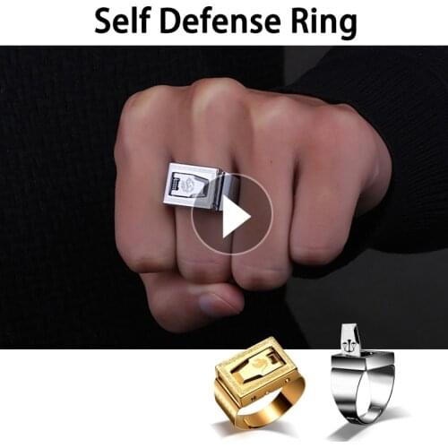 Gags Military Self-defense Ring Stainless Steel Fold Pare Peel Pocket Carabiner Belt Paper Knife Outdoor Game Self Care Survive
