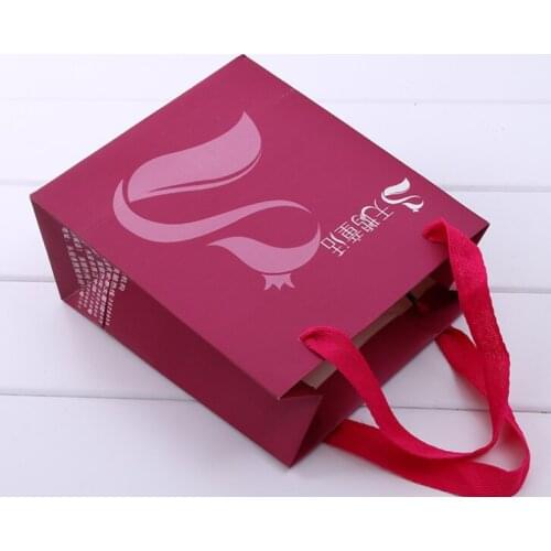 Custom Recycled Christmas Shopping Kraft Paper Gift Bag,Different Color Matt Finish Paper Gift Bag --XP2153