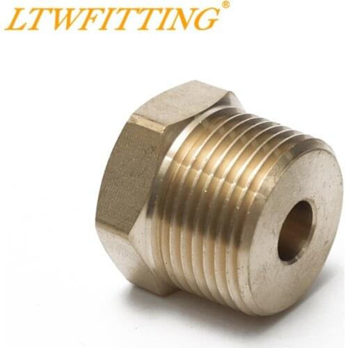 LTWFITTING Brass Pipe Hex Bushing Reducer Fittings 3/4" Male x 1/8" Female NPT Fuel
