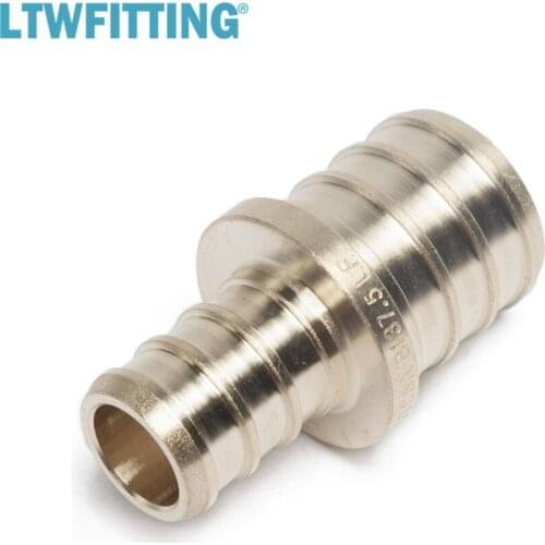 LTWFITTING Lead Free Brass PEX Crimp Fitting 1/2" x 3/4" PEX Reducing Coupling