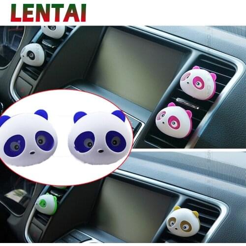 LENTAI For Ford focus 2 3 mk2 fiesta ranger mondeo mk4 Citroen c4 c5 c3 MG 1Pair Car Air Outlet Perfume Panda styling