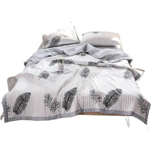 Summer Cotton Air Conditioning Quilt Comforter Blanket Full Queen King Dotiki Throws Bedspread Plaids Patchwork Bed Covers