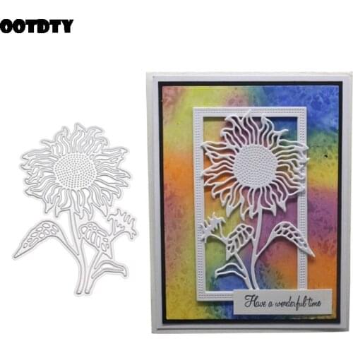Sunflower Metal Cutting Dies Stencil Scrapbooking DIY Album Stamp Paper Embossing Craft Decor 2019