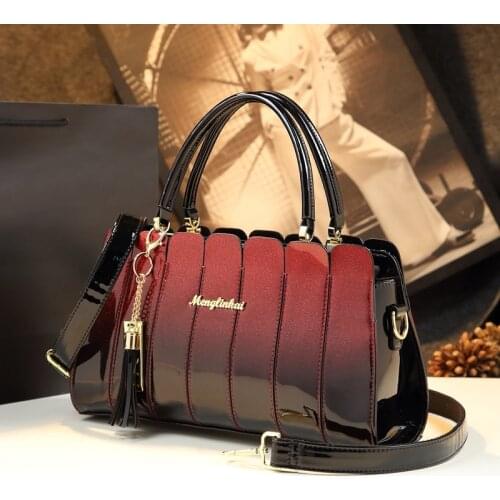 Fashion Atmospheric Patent Leather Messenger Bag Handbag Women Shoulder Bag High Quality Casual Tote Ladies Party Crossbody Bags