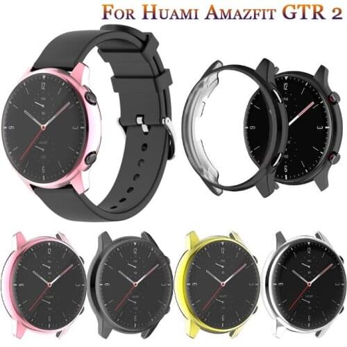 TPU Soft Protective Cover For Xiaomi Huami Amazfit GTR 2 2e Watch Case Shell Protector Frame For GTR2/GTR Silicone Plating Cover