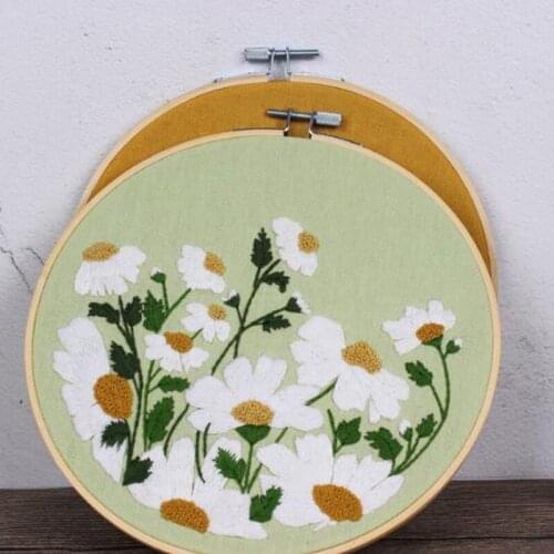 Flower of Friendship Embroidery Flower and Material Pack Kit Beginner Needlework Practice Kit Cross-stitch Flower