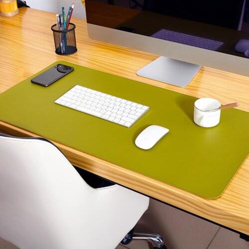Non-slip Laptop Mouse Pad Large Mousepad Office Computer Desk Mat Gaming Waterproof PU Leather Double-side Keyboard Cover