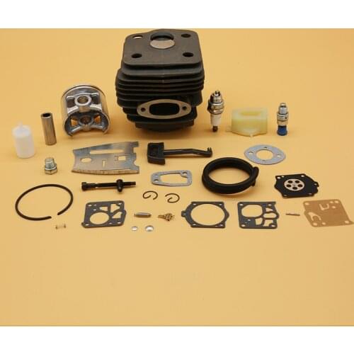 50MM 52MM Cylinder Piston Ring Gasket Bar Plate Spark Plug For HUSQVARNA 61 268 272 272K 272XP Garden Chainsaw Spare Parts