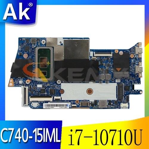 For Lenovo Yoga C740-15IML YOGA C740-15 laptop motherboard FYG41 NM-C431 motherboard CPU i7-10710U RAM 16GB tested OK Mainboard