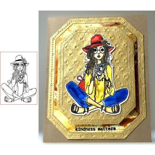 Girl Clear Stamps for Scrapbooking Card Making Silicone Craft Stamps Transparent New 2019