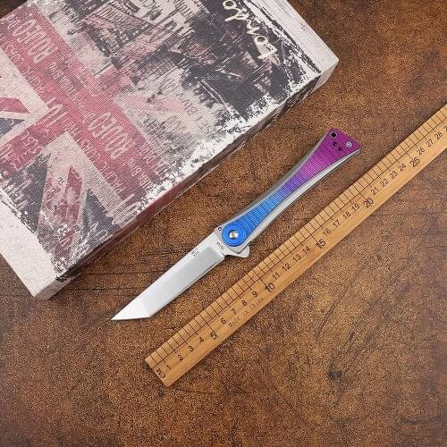 OEM Poison Ivy folding knife 8Cr13 blade aluminum alloy handle pocket hunting EDC outdoor convenient quick open tactical knife