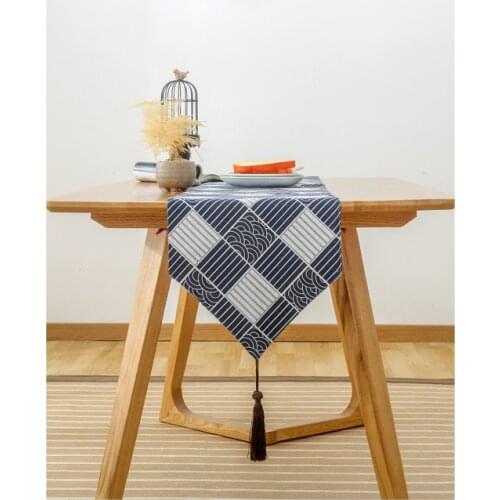 Painting table north US european style table runner wholesale embroider table runner for wedding hotel dinner party