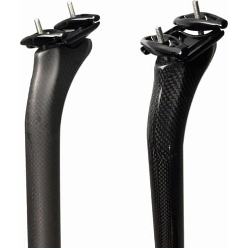 Super Light Full 3K Carbon Fiber Seatpost Mountain Road Bike Seat Post 27.2mm 30.8mm 31.6mm 25 mm Setback Glossy Matte