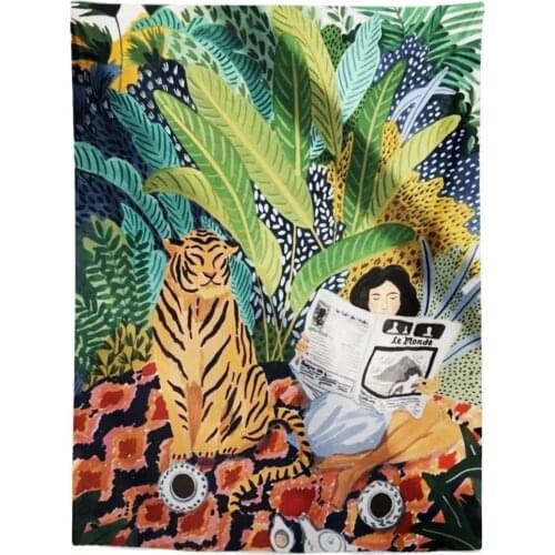 Tropical plant tapestry wall hanging palm leavesTapestry Vintage Summer Tapestry Wall Tapestry Home Room Decor house decoration