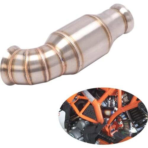 Delete Catalyst Mid Link Pipe Motorcycle Stainless Steel Exhaust Pipe Modified for Duke 390 125 200 250 390 RC390 2017-2020