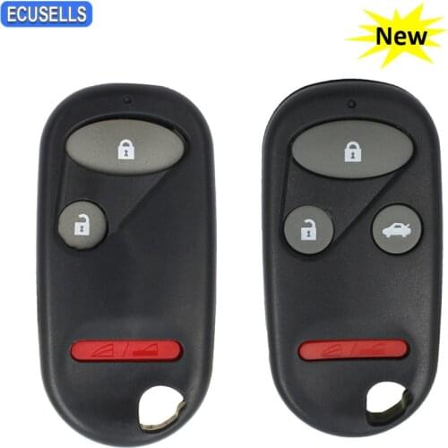 3/4 Button Remote Key Case Car Key Shell Housing Fob Fit for Honda Accord Civic Insight Prelude S2000 CR-V Element Pilot