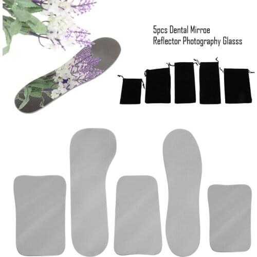 5PCS/Set Double Side Dental Mirrors Orthodontic Dental Reflector Photography Glass Coated Oral Dentist Mirrors Oral Care Tool