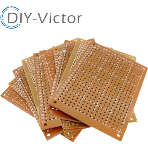 10Pcs 5x7cm 5*7 new Prototype Paper Copper PCB Universal Experiment Matrix Circuit Board igmopnrq