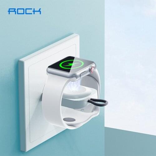 ROCK Magnetic Wireless Charger for Apple Watch 6 Portable Fast Qi Wireless Charging Dock Station for iWatch Series SE 5 4 3 2 1