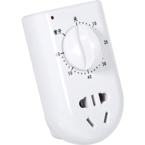 AC 220V Electronic Timer Socket Digital 60 Minutes Energy-Saving Timer Plug Countdown Timer Switch Wall Plug Timing Controller
