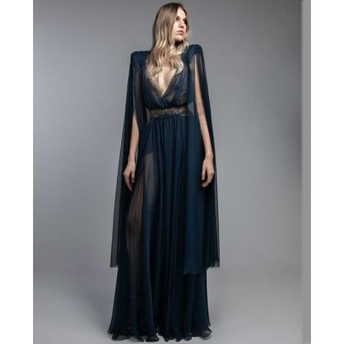 Faiokaver Womens Evening Chiffon Dresses