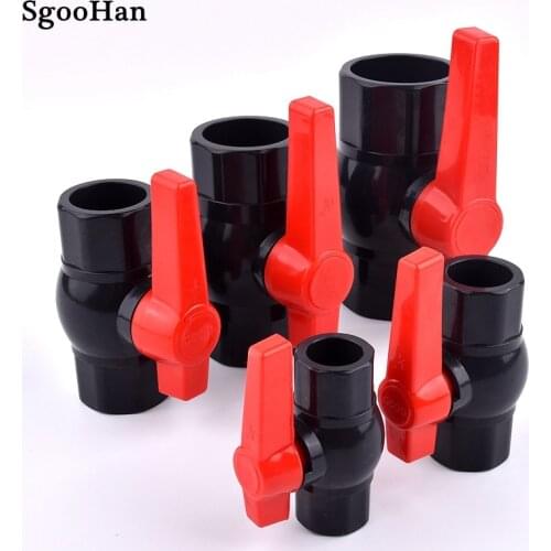 I.D 20~110mm UPVC Pipe Ball Valves Aquarium Fish Tank Drainage Composite Socket Joint Water Pipe Valve Big Size Available