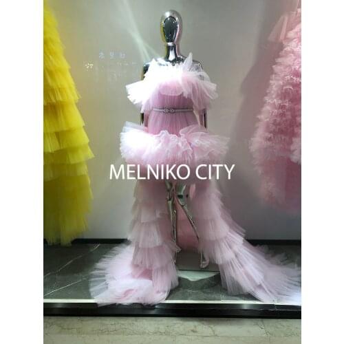 2021 Collection Giambatista Style Tutu Multilayered Tulle Evening Prom Baptism Elegant Dress