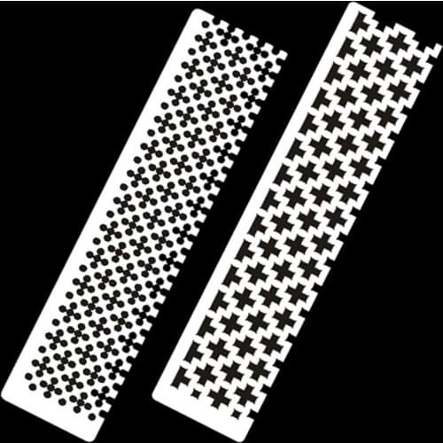 Stainless Steel DIY Drawing Ruler Square Round 5D Drill Diamond Painting Tools