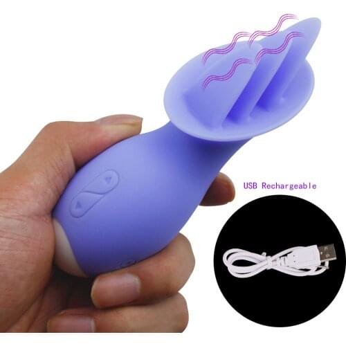 Waterproof 10 Modes Usb Charging Triple Female Tongue Licking Breast Masturbator Clitoris Women Sex Massager Adults Toy