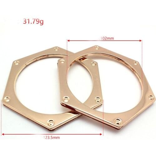 Polygon hardware luggage accessories handles cosmetic box storage box handle metal metal crafts hand