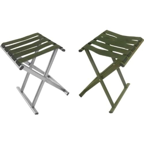 Fashion Portable Mazar Beach Chair Outdoor Camping Folding Army Green Chair Creative Thick Steel Pipe Personality Chair Q371