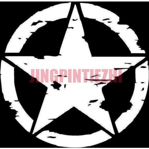 Car Stickers Vinyl Motorcycle Decal Car Window Body Decorative Five-pointed Star Cover Scratch Decals for Jeep Accessories Focus