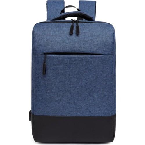 Oxford Laptop Backpack For Men USB Charging Travel Rucksack Male Vintage School Shoulder Bag