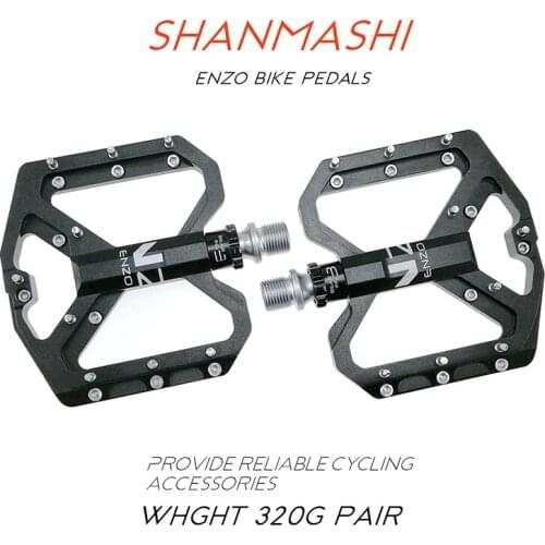 Shanmashi mtb Pedals ENZO flat foot Ultralight Mountain Bike Pedals Aluminum Sealed 3 Bearing Bicycle Pedals Bicycle Parts