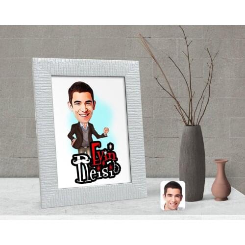 Personalized House Chieftain Caricature Of Decorative Çerçeve-2