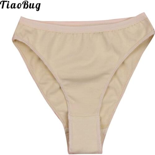 TiaoBug Kids Girls High Leg Cut Briefs Underwear Underpants For Ballet Dance Gymnastics Swimming
