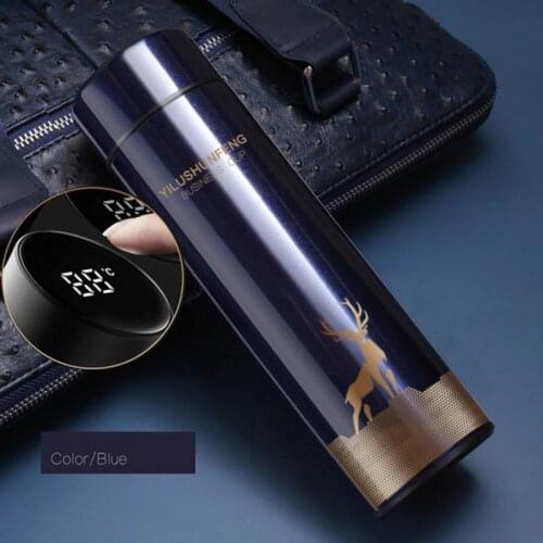 500Ml Smart Thermal Mug Stainless Steel Led Digital Temperature Display Intelligent Vacuum Flasks Thermoses Water Coffee Mugs