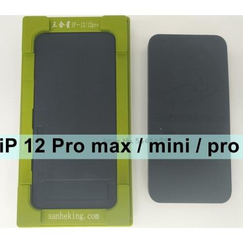 Universal laminating mold for iPhone 12 12ro 12pro max 12mini Touch Screen Glass Frame TP OCA Laminate Mould Unbent flex cable