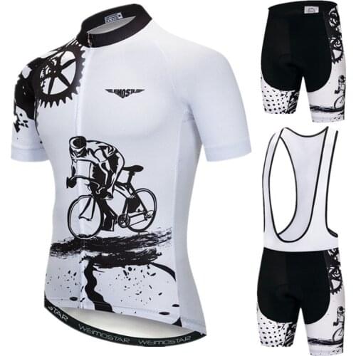 Weimostar Pro Cycling Clothing Men Summer Cycling Jersey Set Short Sleeve Breathable Bike Clothes Quick Dry Bicycle Jersey Suit