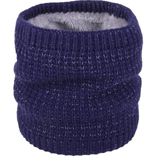 Winter Women Men Warm Knitted Ring Scarves Thick Elastic Plus Velvent Mufflers Child Neck Warmer Boys Girl Cotton Scarf Collar