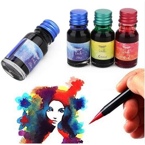 10ml/bottle Color Ink ,painting drawing ink, Dip Pen ink, Non Carbon fountain pen Ink