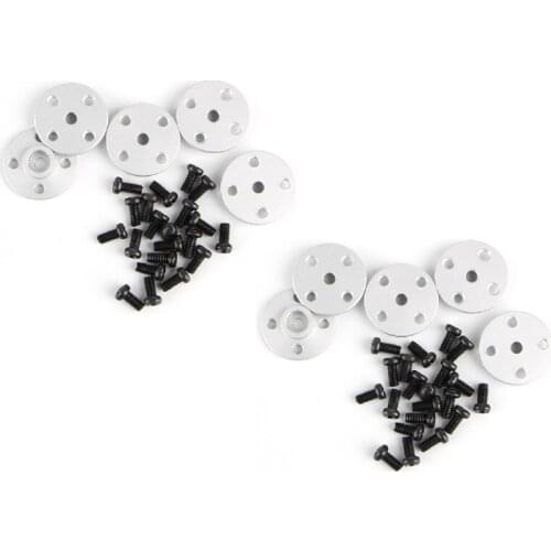 10Pcs Metal Servo Arm 25T Round Type Disc Matal Horns for MG995 MG996R MG945 MG995 MG946 Rc Servos Futaba Robot