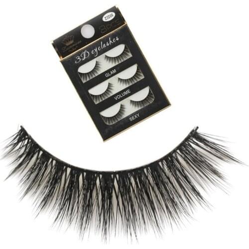 3 pairs Handmade 3d lashes short False Eyelashes Cross Messy Dense Natural Eye Lashes Stage Makeup False Eyelashes