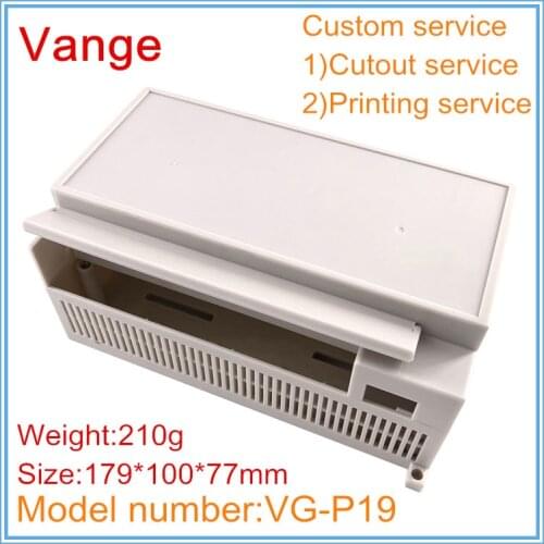 5pcs/lot one board microcomputer project boxes ABS plastic diy mold shell housing case 179*100*77mm for power support