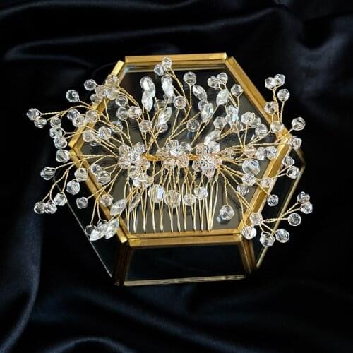 Handmade Tiaras Hairpin Accessories Bridal Hair Comb Ladies Headdress Jewelry For Wedding Jewelry Crown расческа для волос