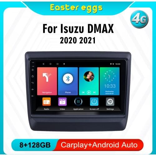 Eastereggs For Isuzu DMAX 2020 2 Din Car Radio Android 8.1 9 inch GPS Navigation Multimedia Player Head Unit With Frame