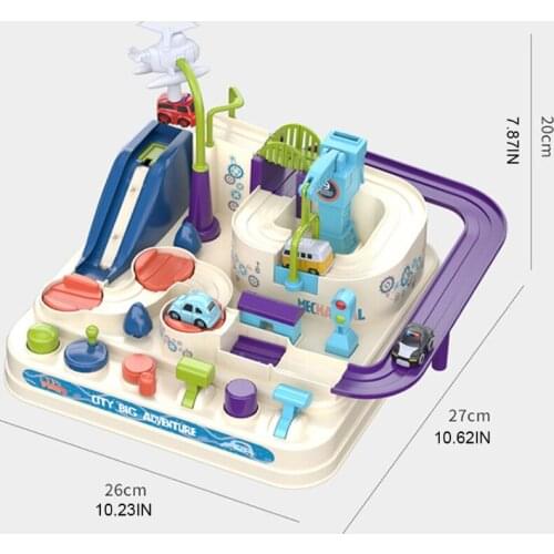 T5EC Car Track Toys Skill Development Toy Playset Helps Develop Kids Brain and Hands -on Ability (No Battery Required)